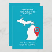 Wir haben uns bewegt! Besuch in Michigan Ankündigung (Vorne/Hinten)