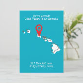 Wir haben uns bewegt! Besuchen Sie uns auf Hawaii Ankündigung (Stehend Vorderseite)