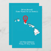 Wir haben uns bewegt! Besuchen Sie uns auf Hawaii Ankündigung (Vorne/Hinten)