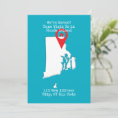 Wir haben uns bewegt! Besuchen Sie uns auf Rhode I Ankündigung (Stehend Vorderseite)