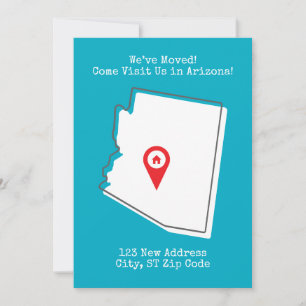 Wir haben uns bewegt! Besuchen Sie uns in Arizona  Feiertagskarte
