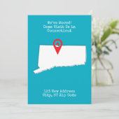 Wir haben uns bewegt! Besuchen Sie uns in Connecti Ankündigung (Stehend Vorderseite)