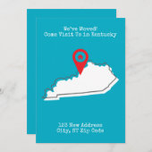 Wir haben uns bewegt! Besuchen Sie uns in Kentucky Ankündigung (Vorne/Hinten)