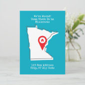 Wir haben uns bewegt! Besuchen Sie uns in Minnesot Ankündigung (Stehend Vorderseite)