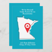 Wir haben uns bewegt! Besuchen Sie uns in Minnesot Ankündigung (Vorne/Hinten)