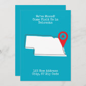 Wir haben uns bewegt! Besuchen Sie uns in Nebraska Ankündigung (Vorne/Hinten)