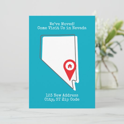 Wir haben uns bewegt! Besuchen Sie uns in Nevada Ankündigung (Stehend Vorderseite)