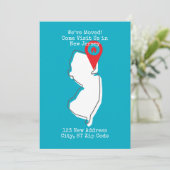 Wir haben uns bewegt! Besuchen Sie uns in New Jers Ankündigung (Stehend Vorderseite)