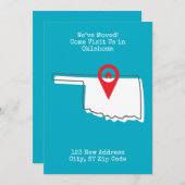 Wir haben uns bewegt! Besuchen Sie uns in Oklahoma Ankündigung (Vorne/Hinten)