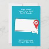 Wir haben uns bewegt! Besuchen Sie uns in South Da Ankündigung (Vorderseite)