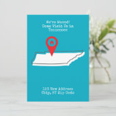 Wir haben uns bewegt! Besuchen Sie uns in Tennesse Ankündigung (Stehend Vorderseite)