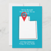 Wir haben uns bewegt! Besuchen Sie uns in Utah Ankündigung (Vorderseite)