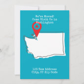 Wir haben uns bewegt! Besuchen Sie uns in Washingt Ankündigung (Vorderseite)