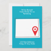 Wir haben uns bewegt! Besuchen Sie uns in Wyoming Ankündigung (Vorderseite)