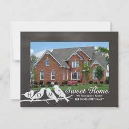 Wir haben uns bewegt - Chalkboard Zuhause Sweet Zu Ankündigung