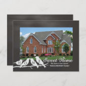 Wir haben uns bewegt - Chalkboard Zuhause Sweet Zu Ankündigung (Vorne/Hinten)