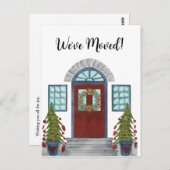 Wir haben uns bewegt! Christmas Zuhause Postcard Postkarte (Vorne/Hinten)