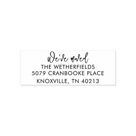 Wir haben uns bewegt, die Ankündigung von Neuigkei Permastempel (Design)