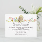 Wir haben uns bewegt! Golden Retriever Welppy Ankü Ankündigung (Stehend Vorderseite)