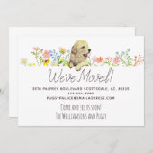 Wir haben uns bewegt! Golden Retriever Welppy Ankü Ankündigung (Vorne/Hinten)