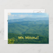 Wir haben uns bewegt! Lush-Walzen Adressenänderung Ankündigungspostkarte (Vorne/Hinten)