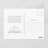 Wir haben uns bewegt | Minimal Schwarze neue Adres Postkarte (Rückseite)