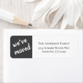 Wir haben uns bewegt | Modern Charcoal Return Addr (Insitu)