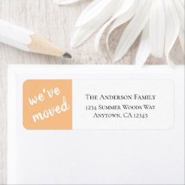 Wir haben uns bewegt | Modern Coral Return Address