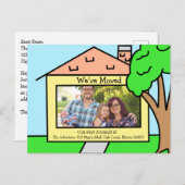 Wir haben uns bewegt | Neue Adressbenachrichtigung Postkarte (Vorne/Hinten)