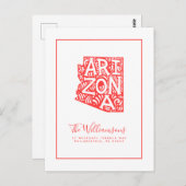 Wir haben uns bewegt | Neue Adresse | Arizona Postkarte (Vorne/Hinten)