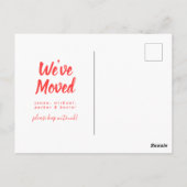 Wir haben uns bewegt | Neue Adresse | Arizona Postkarte (Rückseite)