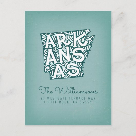 Wir haben uns bewegt | Neue Adresse | Arkansas Postkarte (Vorderseite)