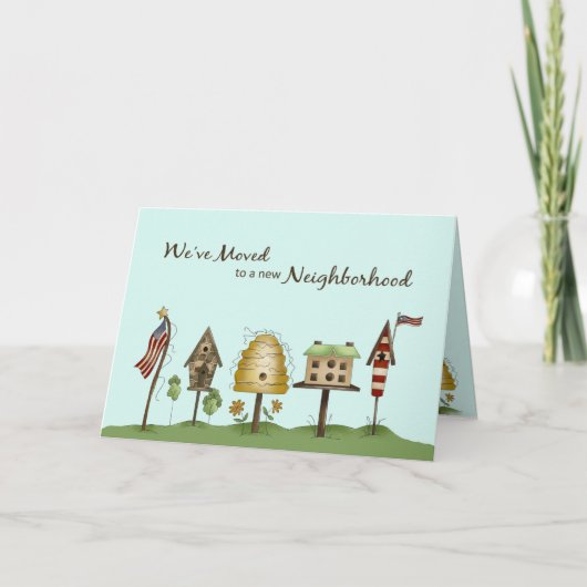 Wir haben uns bewegt / neue Adresse Geburtshäuser Ankündigung (Vorderseite)