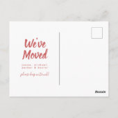 Wir haben uns bewegt | Neue Adresse | Kansas Postkarte (Rückseite)