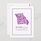 Wir haben uns bewegt | Neue Adresse | Missouri Postkarte (Vorne/Hinten)