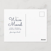 Wir haben uns bewegt | Neue Adresse | Nebraska Postkarte (Rückseite)