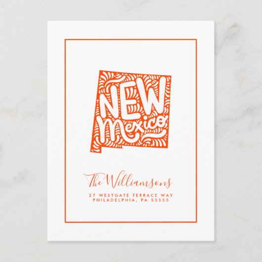 Wir haben uns bewegt | Neue Adresse | Neu Mexiko Postkarte (Vorderseite)