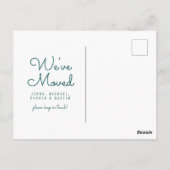 Wir haben uns bewegt | Neue Adresse | Nevada Postkarte (Rückseite)