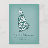 Wir haben uns bewegt | Neue Adresse | New Hampshir Postkarte (Vorderseite)