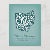 Wir haben uns bewegt | Neue Adresse | Ohio Postkarte (Vorderseite)