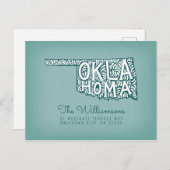 Wir haben uns bewegt | Neue Adresse | Oklahoma Postkarte (Vorne/Hinten)
