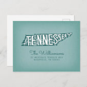 Wir haben uns bewegt | Neue Adresse | Tennessee Postkarte (Vorne/Hinten)