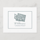 Wir haben uns bewegt | Neue Adresse | Washington Postkarte (Vorderseite)