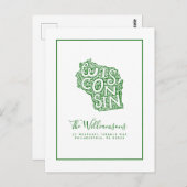 Wir haben uns bewegt | Neue Adresse | Wisconsin Postkarte (Vorne/Hinten)