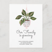 Wir haben uns bewegt - neue Adressenänderung Pflan Ankündigungspostkarte (Vorderseite)