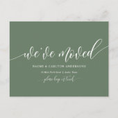 Wir haben uns bewegt, neue Zuhause-Adresse Ankündi Postkarte (Vorderseite)