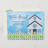 Wir haben uns bewegt! Neue Zuhause Ankündigung Pos (Vorne/Hinten)