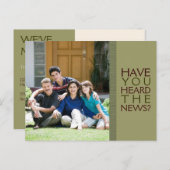 Wir haben uns bewegt! Neue Zuhause Foto Postkarte (Vorne/Hinten)