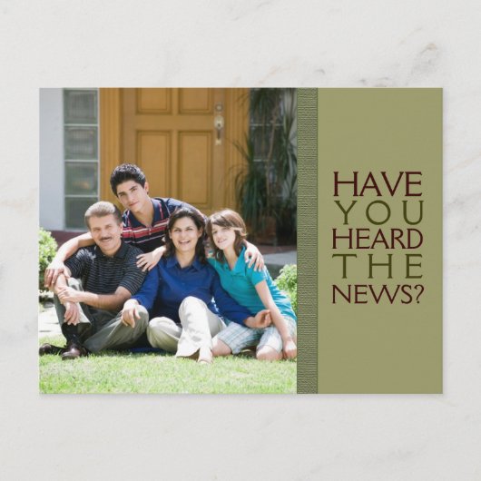 Wir haben uns bewegt! Neue Zuhause Foto Postkarte (Vorderseite)