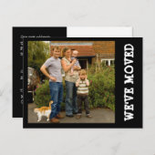 Wir haben uns bewegt! Neue Zuhause Foto Postkarte (Vorne/Hinten)